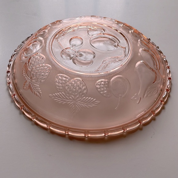 VTG Pink Fruit Salad Bowl - Picture 5 of 5